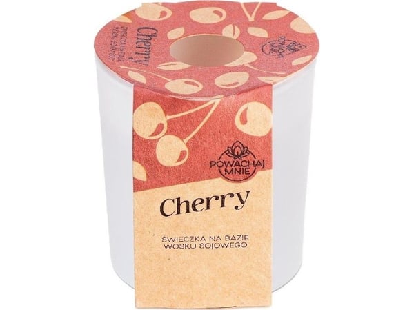 Inspiruj soya-lys Få meg i fristelse Cherry hvit 130 ml