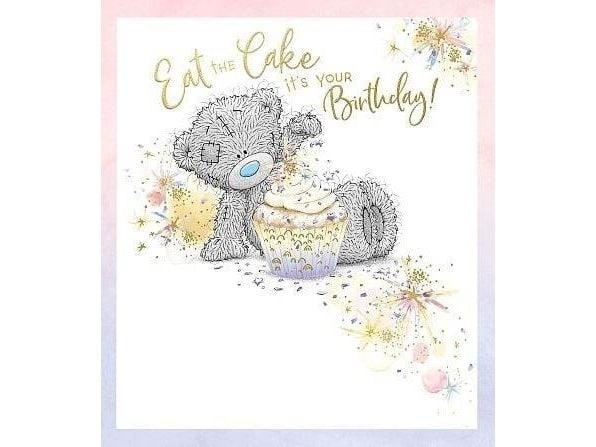 Gratulasjonskort - Birthday cupcake