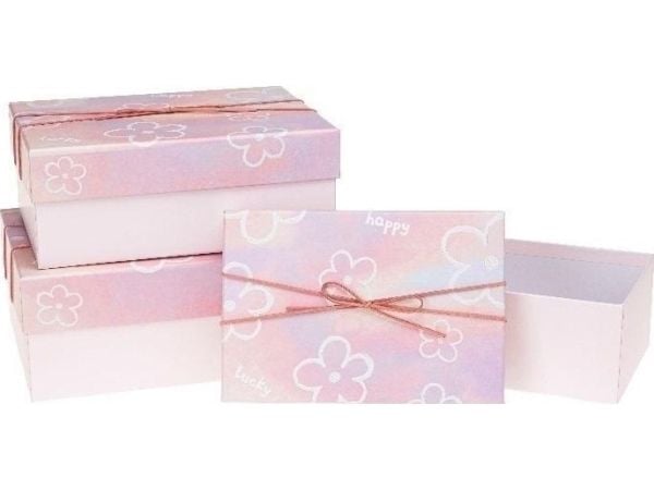 PR Flower gaveeske 3 stk ROZETTE