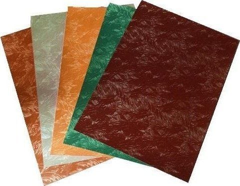 Skinnende Kartong 230g 25x35cm 5 ark MIX