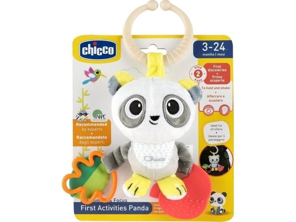 Chicco 00011566000000, Gutt/Jente, Integrerte biteringer, Gir fra seg lyd, Stoff, Plast, Flerfarget, 1 stykker