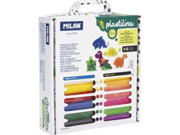 Milan modellkitt med tilbehør Wild Life – 12 farger