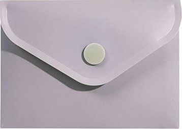 Biurfol A7 konvoluttmappe med trykknapp i PP soft touch rosa