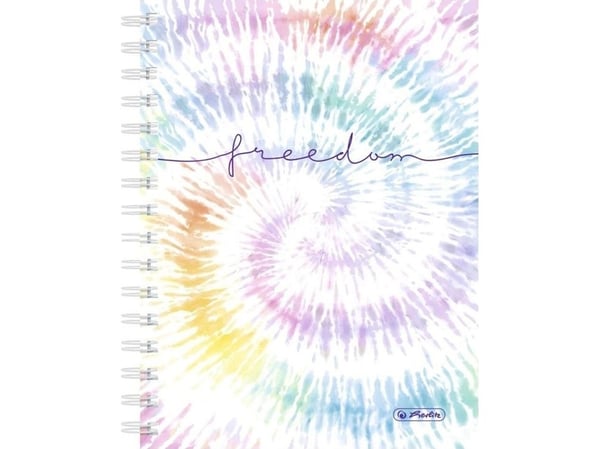 Herlitz hefte A5/100 ark, ruter New Batik Freedom (2 stk)