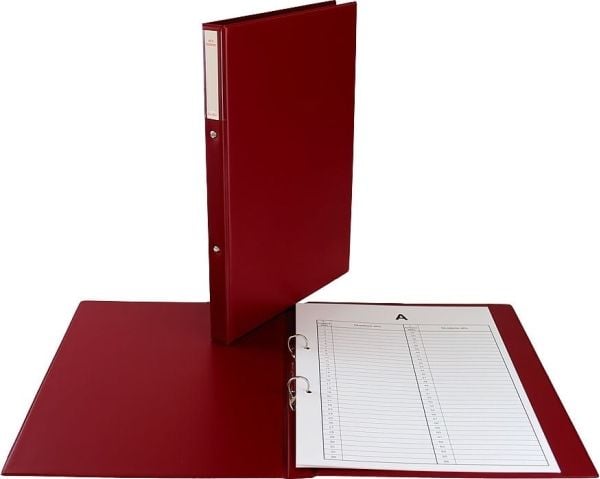 Biurfol Personlig arkivmappe 2r/3cm burgunder TD-11-01