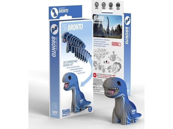 Fat Brain Toys dinosaur Bronto Eugy Eco* 3D puslespill