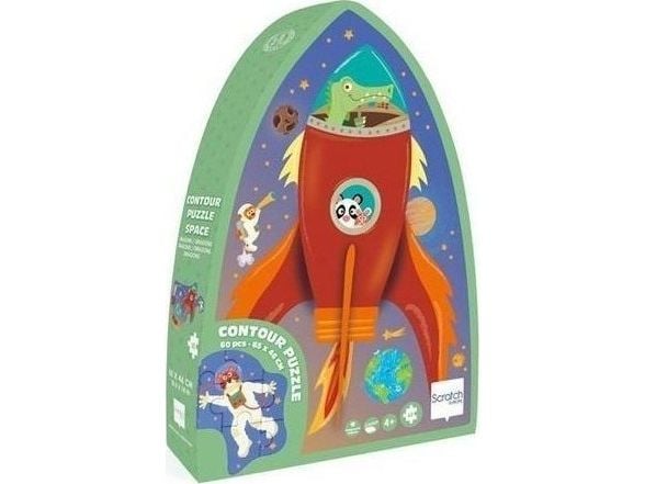 Puzzle 60 Contour Puzzle Rakett og rom