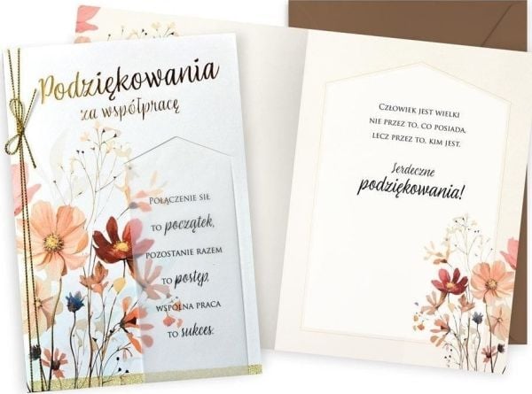KUKARTKA Takkekort for samarbeid blomster