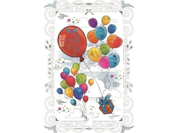 Karnet 12x18cm + koperta Prezent i balony Karnet 12x18cm + koperta Prezent i balony