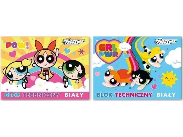 Tekninen lohko A4/10K valkoinen Powerpuff Girls