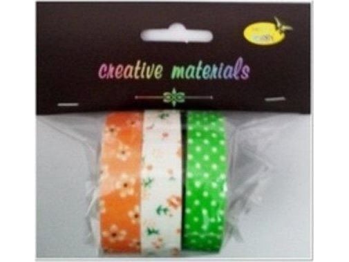 Dekorativt washitape blommor 3 st Dekorativt washitape blommor 3 st