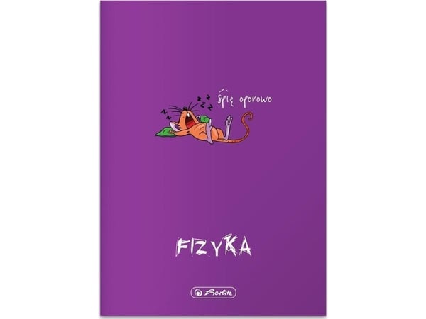 Notebook A5/60K Eco PP Physics rutenett (5 stk)