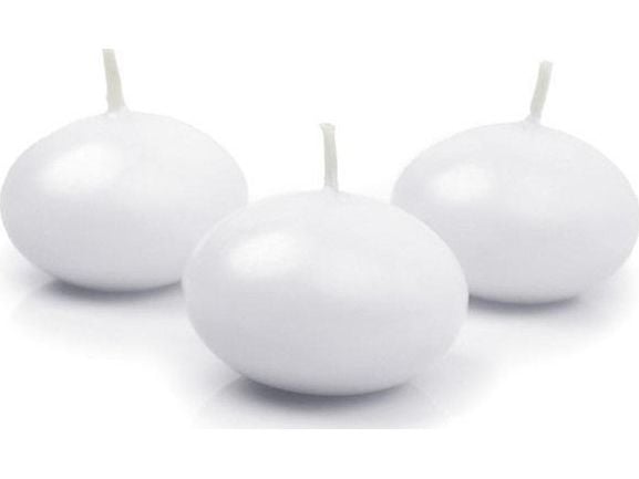 Bolsius flytelys skive hvit 5 cm 10 stk