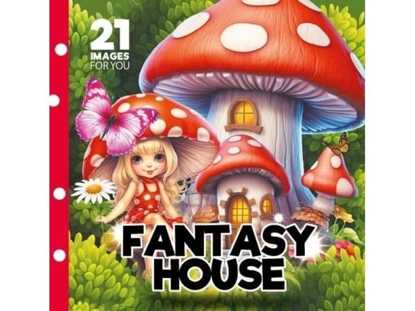 Värityskirja 160x160 Fantasiatalo Satutalot