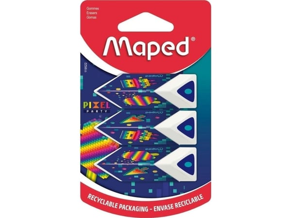Maped 119522, Blå, Hvit, 3 stykker, PVC, Ftalat