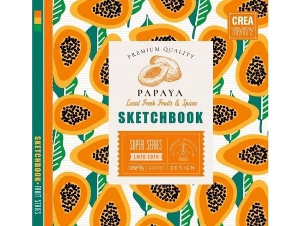 Skissebok 200x200/36K 100g/m2 papaya FRESH