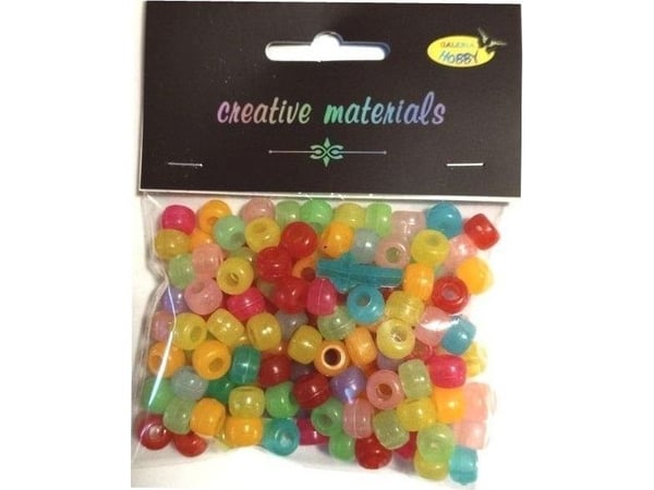 Aliga glødende perler i mørket 6mm 39g 150 stk MIX
