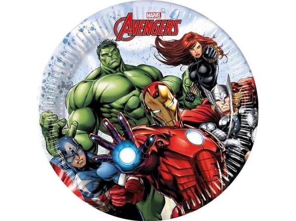 Avengers Infinity Stones paptallerkner 19,5 cm