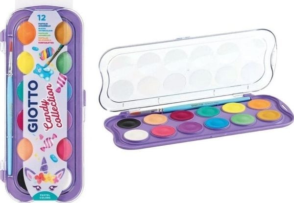 Giotto akvarellfarger Candy Collection 12 farger