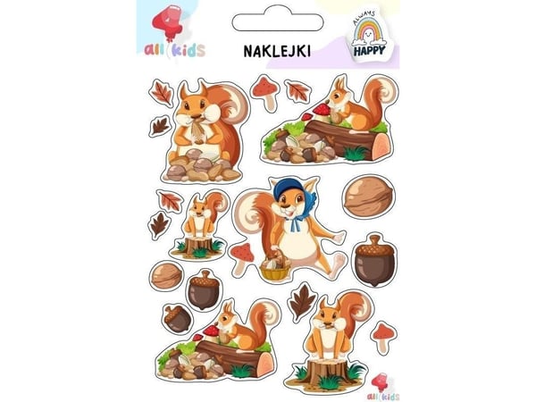 Dodo Barnklistermärken Ekorre