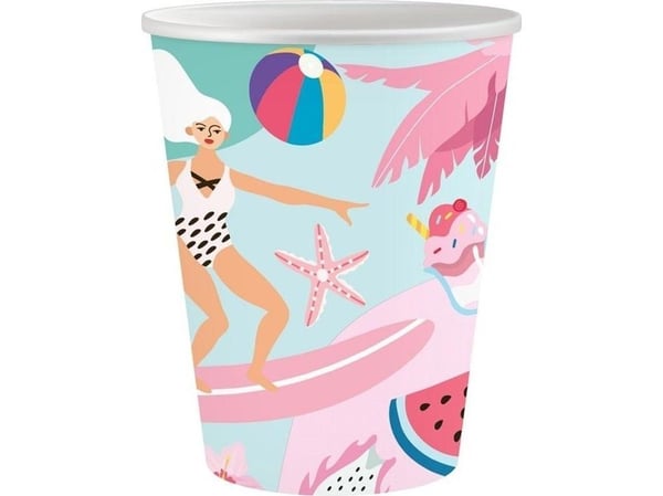 Sommerpapirkopper - Let's Party 250ml 6stk