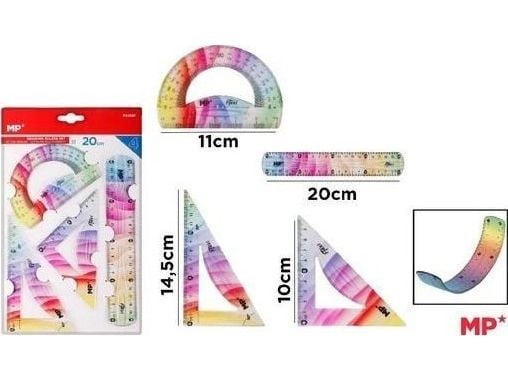 Maped geometrisett flerfarget 4 deler