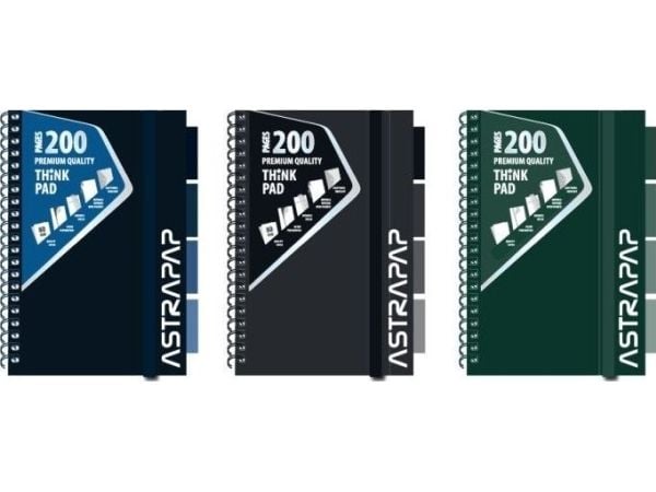 Astra-papir Skrivebok PP B5 200k ASTRAPAP Ombre, rute