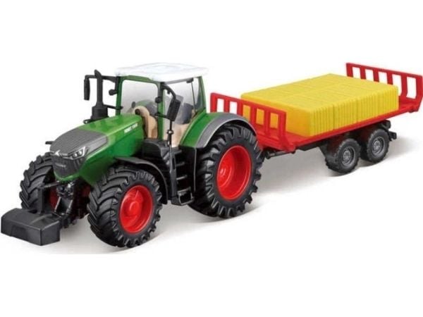 Bburago Fendt 1050 Vario med tilhenger og halm BBURAGO