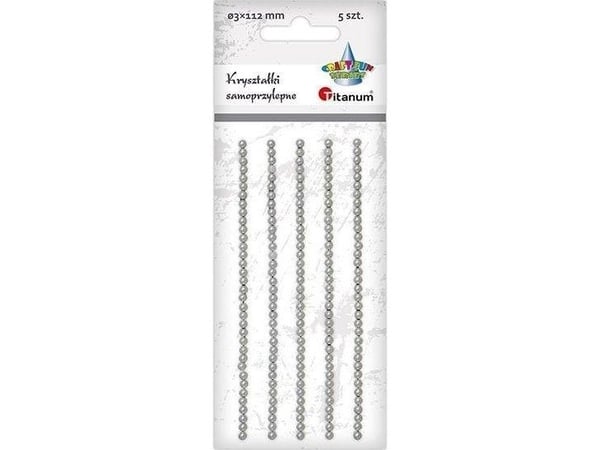 Itsekiinnittyvät kiteet helmiä valkoinen 35kpl
