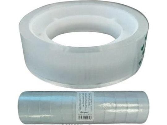 Selvklebende tape 12mmx10m gjennomsiktig (12stk)