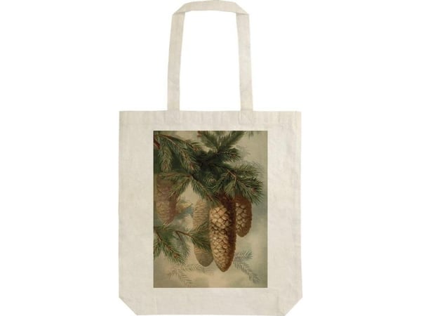 STBAG 56 bomullsväska Fir cones