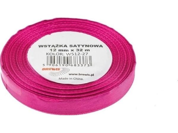 Satengbånd fuchsia 12mmx32m