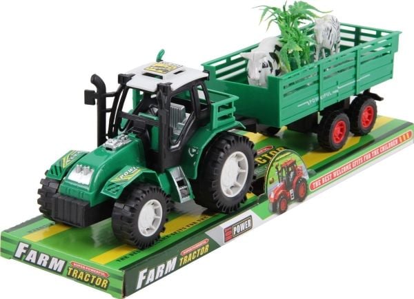Trifox TRAKTOR MED TILHENGER OG DYR