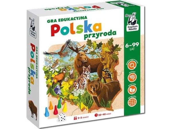 Kapteeni Nauka Polska przyroda. Opettavainen luontopeli koko perheelle GR0708