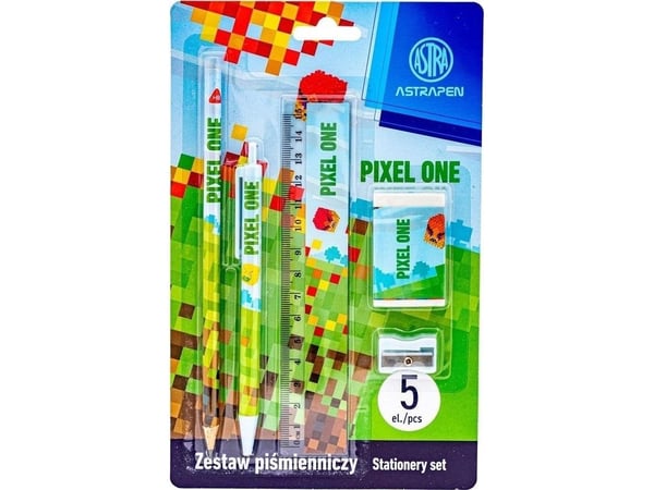 Astra skrivuppsättning 5 delar Pixel ASTRA