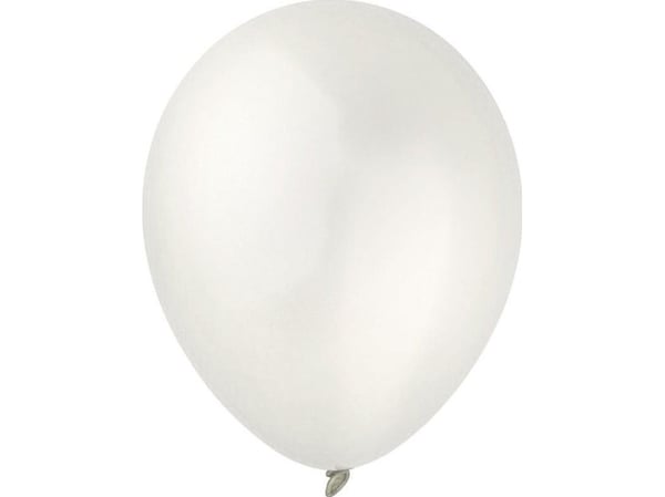 GoDan ballonger Decomex metallic Pearl White 100 stk.