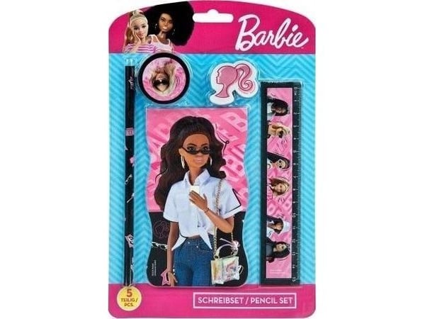 Barbie skolmaterial-set 5 delar |