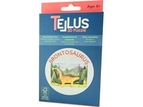 3D-taittuva puinen teatteri - Brontosaurus