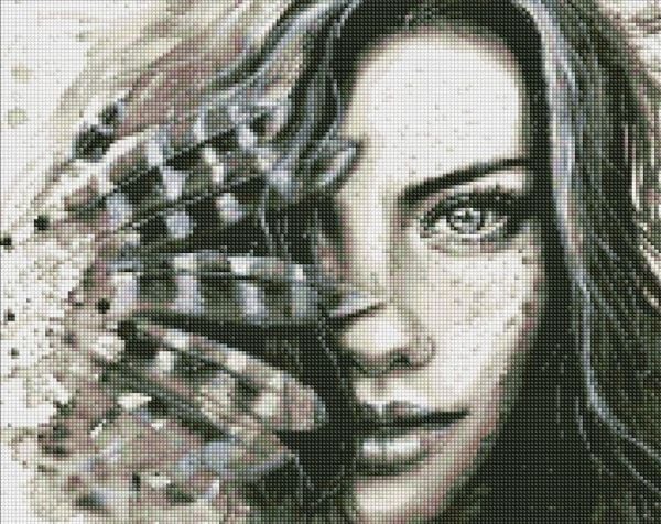 Ideyka diamantmosaikk - tydelig uttrykk 40x50 cm