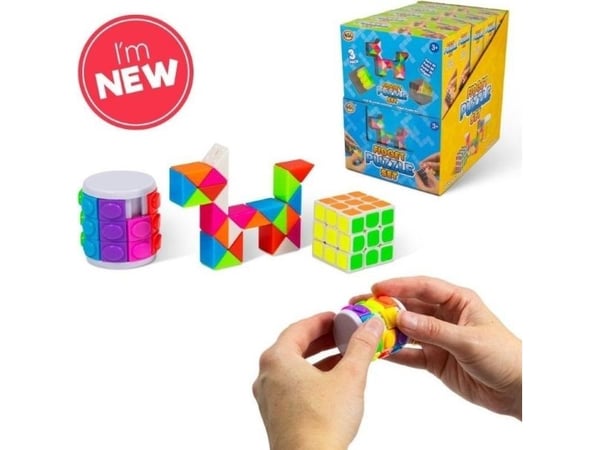 Fidget Puzzle Sett 3 stk