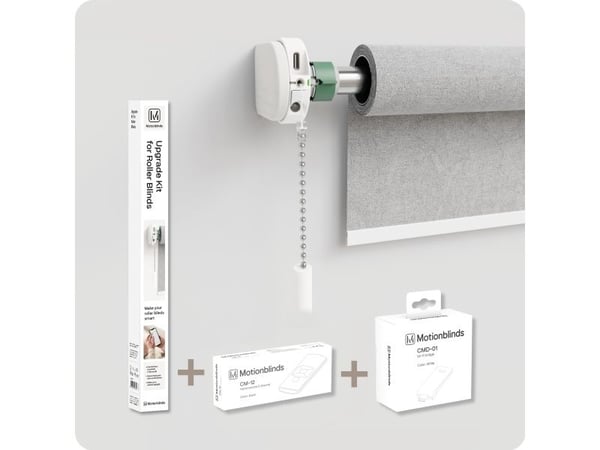 MotionBlinds oppgraderingssett starterkit (oppgraderingssett for rullegardiner + bro + 1C-fjernkontroll)