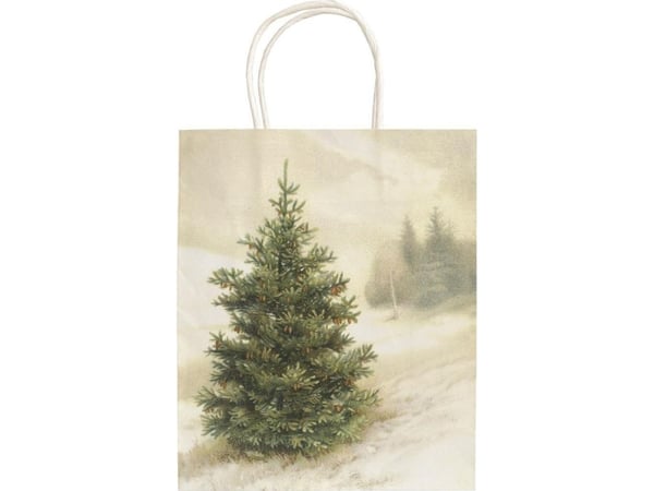 Skona Ting gavepose dekorert A5 STBAG149 gran vinter