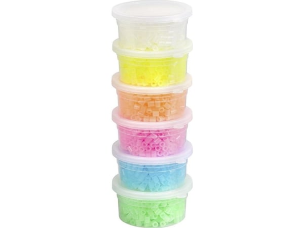 KNORR PRANDELL fluo perler til sammenpressing 6 farger