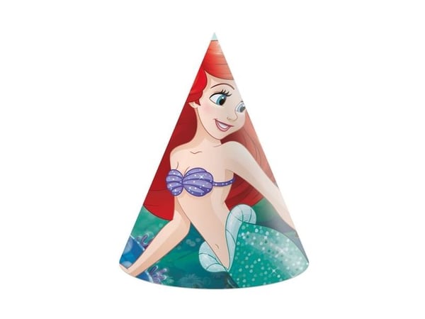 GoDan pappershattar Ariel Disney 6 st