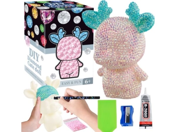 ProNice kreativt sett: klistremerkekunst (mal med diamanter) figur i plast