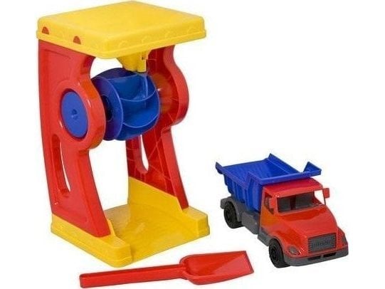 PLASTO Set Waterwheel, tipper truck & spade