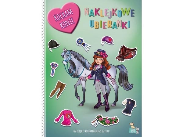 MD Creative klistremerke-kledningsdukker. Jeg elsker hester