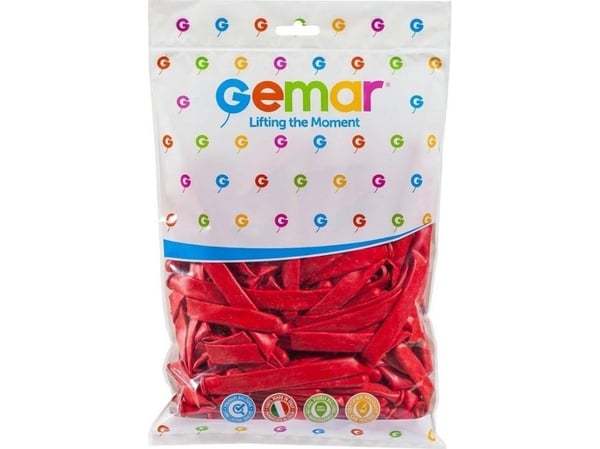 GoDan italienske ballonger røde 7,5 cm 100 stk
