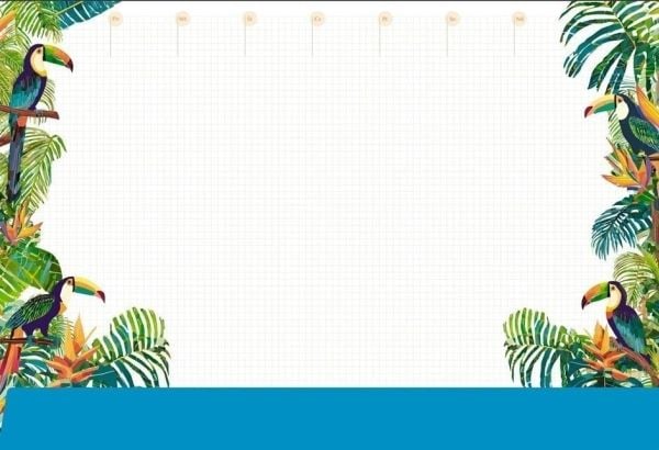 Tetis skrivebordsunderlag notater B3 - tropene