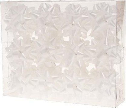 Medium matt rosett 8cm hvit (36stk) ROZETTE
